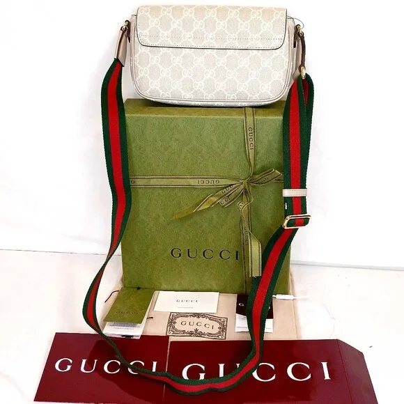 Gucci Envelope Flap Ophidia Pochette Crossbody - Picture 2 of 5